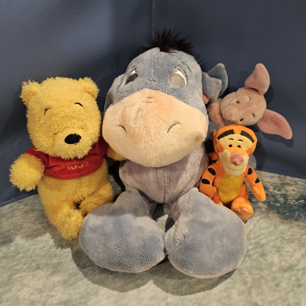 Disney Winnie The Pooh Plush Bundle Eeyore Piglet Tokyo Disney Pooh TY Tigger